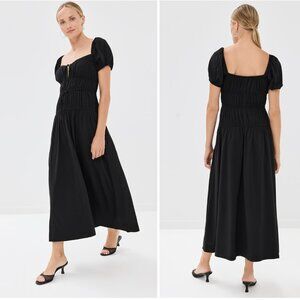NWT Reformation Rhett Dress Black 12